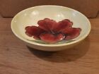 A Moorcroft Pottery Hibiscus Pattern Footed Bowl - Queen Mary Paper Label