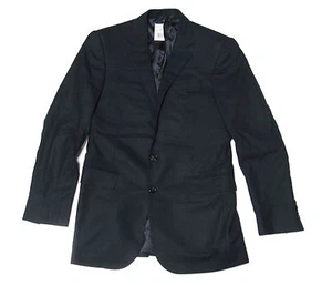 A Ralph Lauren Black Label Italy Slim Solid Navy Wool Sportcoat Blazer Jacket - Picture 1 of 8