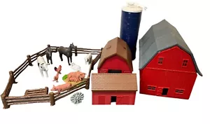 Vtg ERTL Farm Country Barn & Silo Play Set & Vtg Building Set MISSING Parts 90’s - Picture 1 of 19