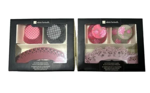 Valerie Bertinelli Cupcakes Decorating Kit 24 Fancy Floral Cupcake Wraps CHOICE - Picture 1 of 5