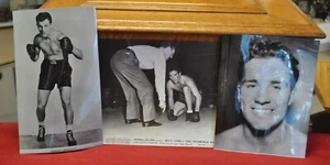 Tre ritratti pubblicitari originali 1946 del pugile Billy Conn - Foto 1 di 6