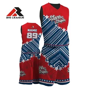 Individuell personalisierte Sportuniform Männer und Frauen - Stars & Stripes - Basketball - Bild 1 von 5