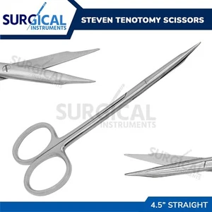 Tijeras de tenotomía Stevens 4,50"" instrumento quirúrgico recto 4,50"" grado alemán - Imagen 1 de 10