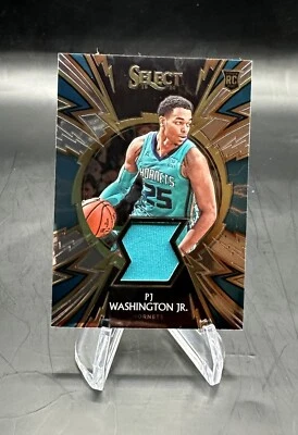 PJ Washington Jr 2019-20 Select ROOKIE Sparks Swatches Game Worn Jersey Patch  - Image 1 of 2