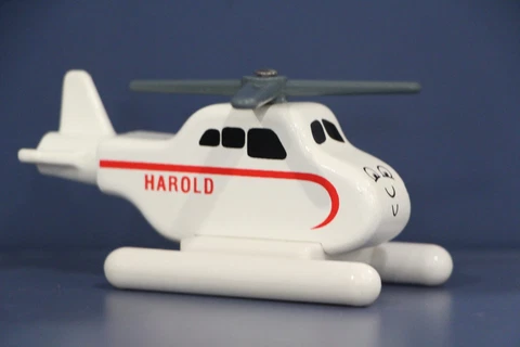 Thomas And Friends Wooden Railway Harold White Helicopter Figure Great Quality Cover