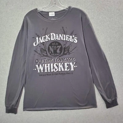 Camisa Jack Daniel's Hombre Grande Gris Una Vez Tennessee Whisky Gráfico Cuello Redondo Foto 1 de 4