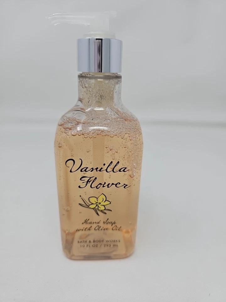 Jabón de manos Bath & Body Works flor de vainilla con aceite de oliva 10 OZ descontinuado  Foto 1 de 4