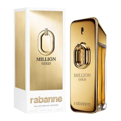 PACO RABANNE Million Gold Intense Eau De Parfum Spray para Hombres, 3.4 Onzas Foto 1 de 3