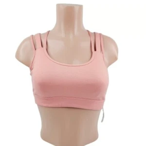 Victoria Sport Women's Baby Pink Crossbody Pullover Sports Bra Size M - Picture 1 of 10