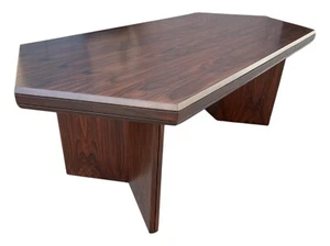 Vintage 1960s Mid-Century Rosewood Executive Desk – Restored, 2 Drawers, MCM - Picture 1 of 12