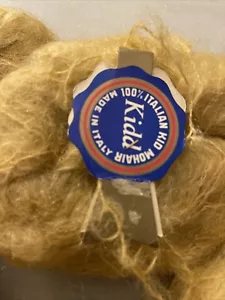 Vintage Kidd 100% Italian Kid Mohair Yarn 40 Gram Balls 9685 Gold Dye Lot 2610 - Picture 1 of 3