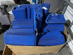 BLAU UNI FLEX Förderband KETTENBAND 10'x20" doppelt dick 1" Spirale POM D PA6.6 65 - Bild 1 von 15