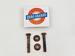 88-97 F-Super Duty 10 Lug Dana 80 Rear Lower Shock Mount Bolt Set OEM Ford - Picture 1 of 4