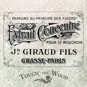 WATER DECAL: French Perfume Giraud Fils Advert (Furniture Print Transfer) #013 - Picture 1 of 6
