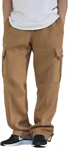 Men's Cargo Heavyweight Fleece Sweatpants S-6XL - Picture 1 of 12