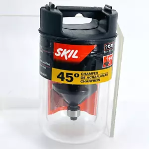ROUTER SKIL 45 GRADOS CON PUNTA DE CARBURO CHAFERO BIT-#91545 TOTALMENTE NUEVO SELLADO - Imagen 1 de 9