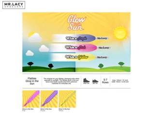Mr. Lacy Flatties Glow in Sun - Flach ca. 10 mm breit und 130 cm lang - 640040 - Bild 1 von 4
