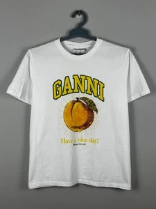 GANNI Lemon PRINT Streetwear Oversized T-Shirt Größe XL - Bild 1 von 8