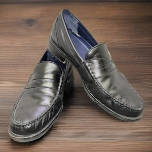Cole Haan Men's 9.5M Pinch Maine Grand OS Black Penny Loafers Dress Shoes C27361 - Picture 1 of 10