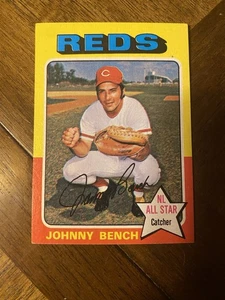 1975 topps baseball mini. Johnny Bench Card #260 NM - Picture 1 of 3