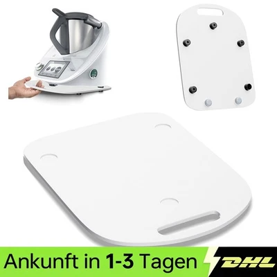 Gleitbrett für Thermomix TM5 TM6 mit Griff Acryl Gleiter Slider - Schwarz/Weiß - Bild 1 von 4