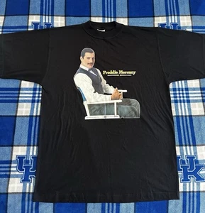 Freddie Mercury Songs LTD Vintage Graphic Black T Shirt 1992 By TUSK (READ) - Picture 1 of 8