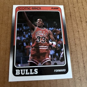 Tarjeta de baloncesto Fleer 1988 error Scottie Pippen RC novato #20 Chicago Bulls (f3) - Imagen 1 de 2