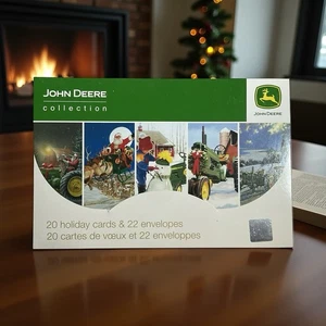 John Deer Weihnachtskarten 20 Weihnachtskarten & 22 Umschläge Neu Neu im Karton - Bild 1 von 6