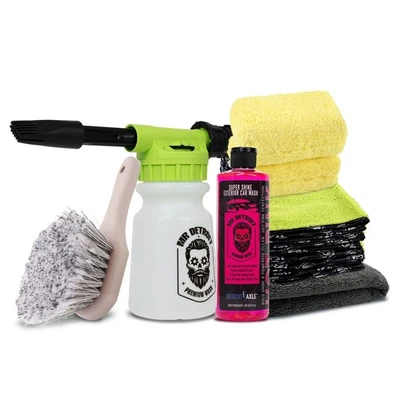 Mr. Detroit - 6pc Car Wash & Detailing Kit - Foam Blaster, Soap, Brush & More - Image 1 of 4