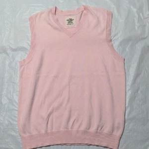 Old Navy Vintage Pink Y2K Knit Lightweight Sweater Vest Size Medium Preppy - Bild 1 von 4