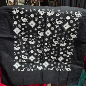 NFL Reebok Cherry Football Bandana schwarz-weiß Siebdruck - Bild 1 von 8