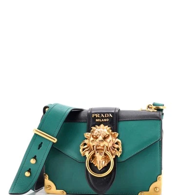 Prada Animalier Cahier Crossbody Bag Leather Small - Image 1 of 4