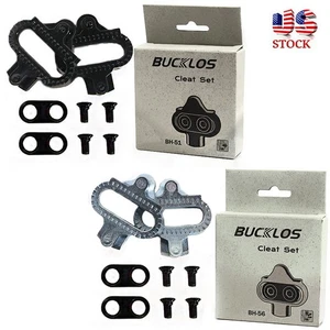 BUCKLOS for SPD BH51 BH56 Pedals Cleat Set MTB Bike Cycling Cleat for SPD Pedal - Picture 1 of 11