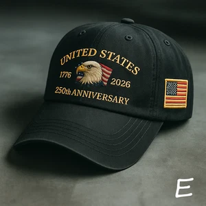 Baseballmütze Mütze 250. Jubiläum bestickt USA Tribute Cap - Bild 1 von 3