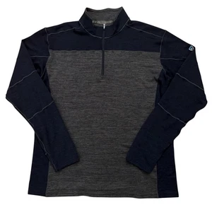 Kuhl Ryzer 1/4 Zip Pullover Mens Size XL Hiking Performance Stretch Blue Gray - Picture 1 of 5
