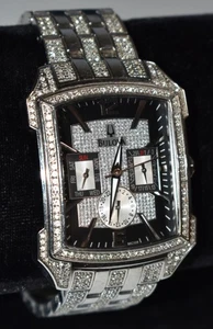 Bulova Men's Watch Chronograph Rectangle Stainless Steel C876961 - Picture 1 of 7