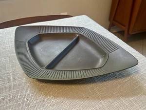 Rare Dansk Flamestone Brown Divided Bowl by Jens Quistgaard, 1960s - Picture 1 of 5