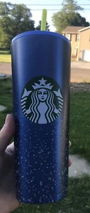 Starbucks Stainless Steel Tumbler Blue With Yellow Straw “Dory” NEW - Picture 1 of 1