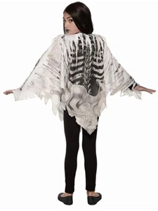 Child Skeleton Poncho Costume - Picture 1 of 2
