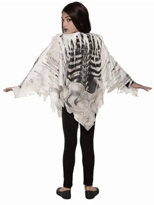 Child Skeleton Poncho Costume - Image 1 of 2