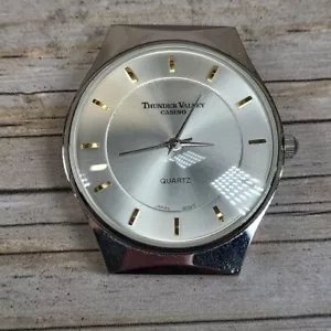 Thunder Valley Casino Silver Watch Face Only No Band Japan Movement Untested - Picture 1 of 5
