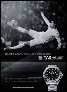Print ad  Tag Heuer watch Cristiano Ronaldo   clipping 2015