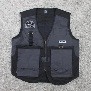 Batman Vest Mens Medium Black Gotham Guardian Utility Tactical Military DC Hero - Picture 1 of 11