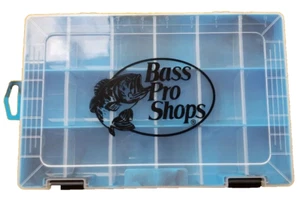 Bass Pro Shops Blue Larger Size Tackle Box Organizer Logo NEW - Picture 1 of 12