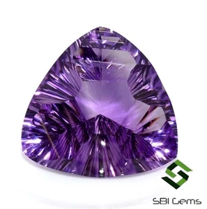 Zertifizierter natürlicher Amethyst Trillion konkaver Schliff 25x25 mm 31,92 cts lose Edelsteine - Bild 1 von 8