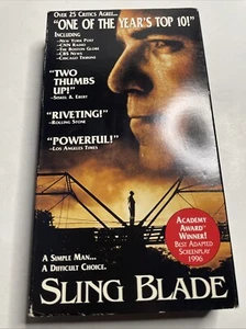 Sling Blade Vintage VHS Tape 1996 Miramax Billy Bob Thorton John Ritter - Picture 1 of 2