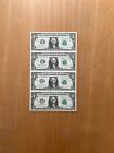 $1 1981A - FA PRODUCTION RUN IN VERY NICE 4 NOTE UNCUT SHEET