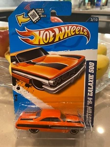 Hot Wheels 2012 Muscle Mania Ford CUSTOM '64 GALAXIE 500 Naranja 3/10 MC5's - Imagen 1 de 1