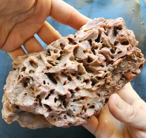 2.37 lbs (1.07 kg) Pink Agate Pair, Brushstroke Agate, Pseudomorph Agate, めのう - Picture 1 of 17