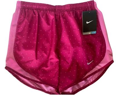 NEW NIKE [XS] Women's DRI-FIT Running/Yoga/Gym Shorts-Magenta Printed 588592-515 - Image 1 of 2